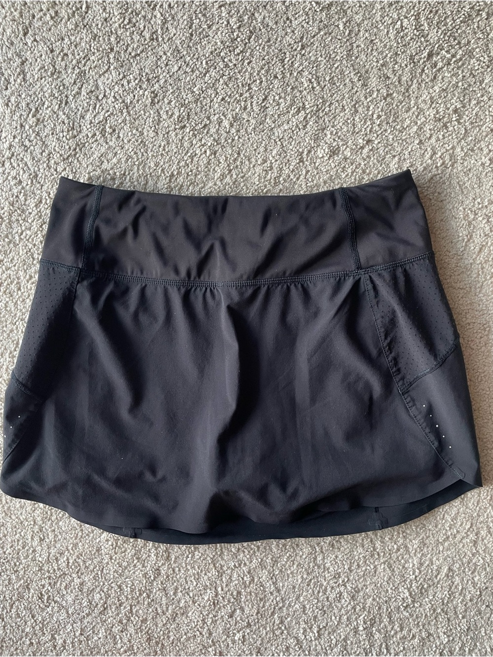 Athleta Run With It Skort Black 14”Women's Size S Lined Athletic Tennis Golf - Picture 1 of 5